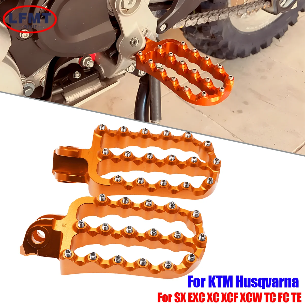 Motocross CNC Foot Rest Pegs Footrest Footpeg For KTM EXC EXCF SX SXF 125-500 Adventure Supermoto S T SMC R 690 790 890 950-1290
Motocross CNC Foot Rest Pegs Footrest Footpeg For KTM EXC EXCF SX SXF 125-500 Adventure Supermoto S T SMC R 690 790 890 950-1290