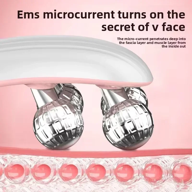 Microcurrent Dual Roller V Face Lifting Massager Facial Firming Device Portable Beauty Tool Use Anti Wrinkle Slimming Artifact
Microcurrent Dual Roller V Face Lifting Massager Facial Firming Device Portable Beauty Tool Use Anti Wrinkle Slimming Artifact