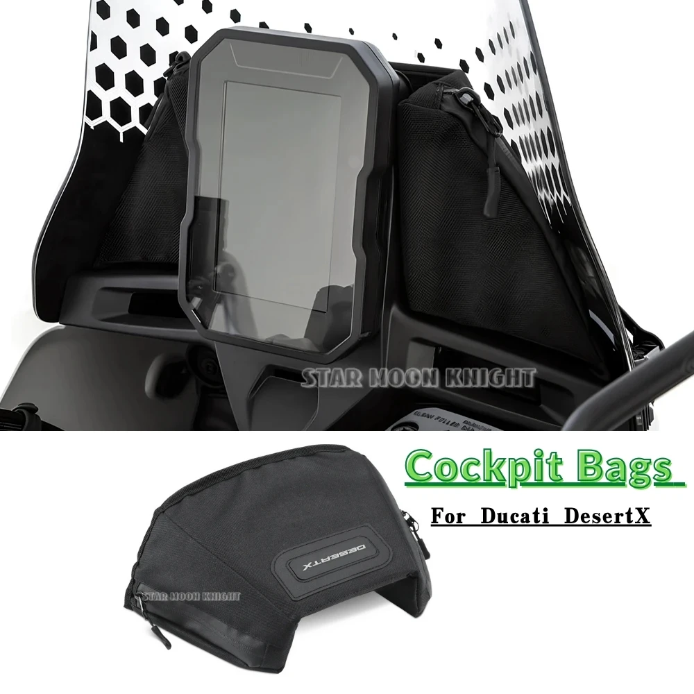For Ducati DesertX Desert X 2022+ Motorcycle Accessories Windshield Waterproof Storage Mobile Phone Bag Cockpit Bags
For Ducati DesertX Desert X 2022+ Motorcycle Accessories Windshield Waterproof Storage Mobile Phone Bag Cockpit Bags