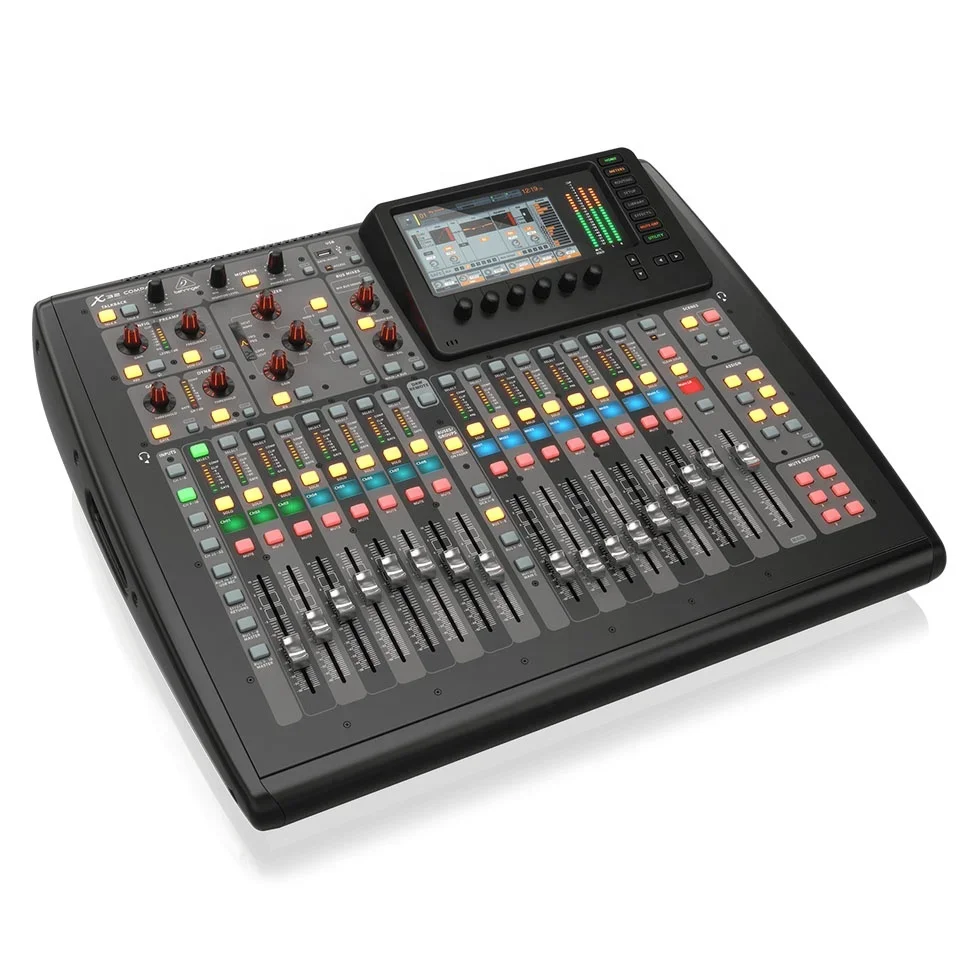 Компактный цифровой микшер Behringer X32, 16-линейные входы, система PA, динамики с линейным массивом, цифровой микшер, сцена
Компактный цифровой микшер Behringer X32, 16-линейные входы, система PA, динамики с линейным массивом, цифровой микшер, сцена