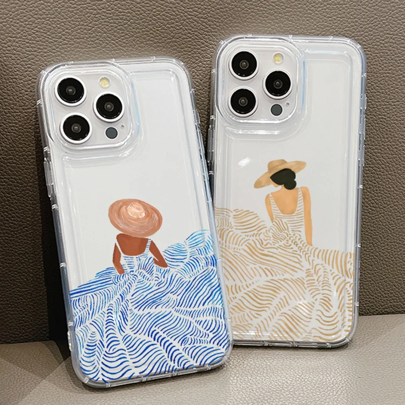Summer Bbeautiful Girl Shockproof Soft Clear Phone Case For iPhone 16 15 14 13 12 11 Pro Max Plus 17 Case Anti Drop Airbag Cover
Summer Bbeautiful Girl Shockproof Soft Clear Phone Case For iPhone 16 15 14 13 12 11 Pro Max Plus 17 Case Anti Drop Airbag Cover