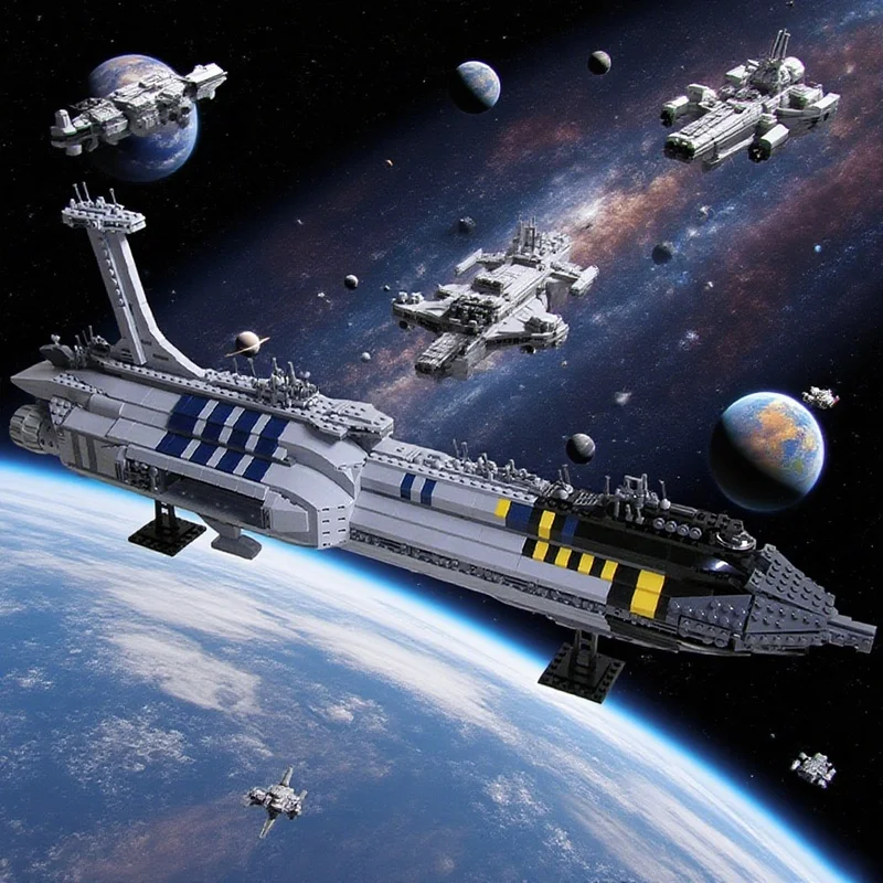 1593PCS MOC Space Battle Ucs Invisible Hand Model Building Blocks Display DIY Creative Building Blocks Gift Decoration Home Set
1593PCS MOC Space Battle Ucs Invisible Hand Model Building Blocks Display DIY Creative Building Blocks Gift Decoration Home Set