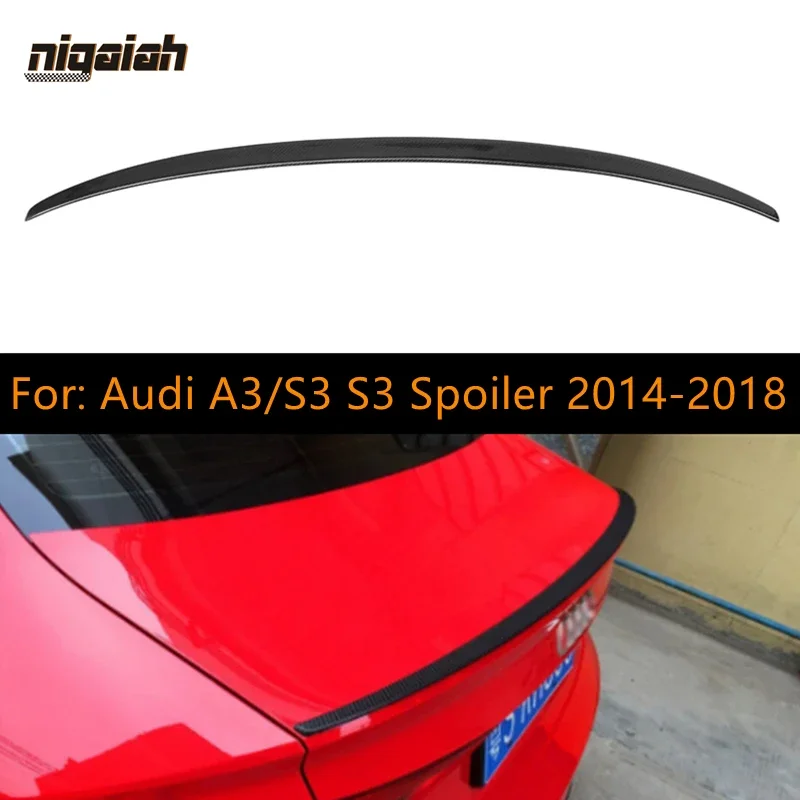 Rear Trunk Lid Spoiler Glossy Black Fit for Audi A3/S3 S3 Fiber Rear Trunk Spoiler Boot Wing 2014-2018
Rear Trunk Lid Spoiler Glossy Black Fit for Audi A3/S3 S3 Fiber Rear Trunk Spoiler Boot Wing 2014-2018