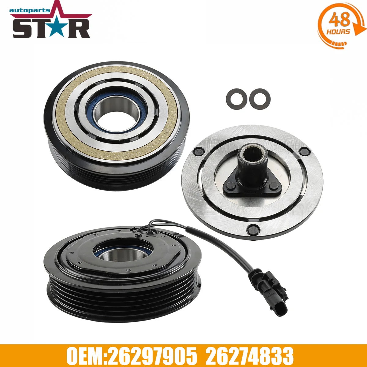 Air Conditioner Compressor Clutch Kit 650686025 26410997 26297905 For Chevrolet Onix 1.0 1.2 2019-2024 Car Accessories
Air Conditioner Compressor Clutch Kit 650686025 26410997 26297905 For Chevrolet Onix 1.0 1.2 2019-2024 Car Accessories