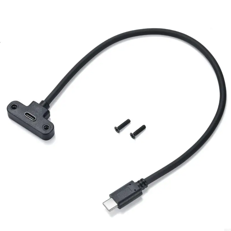 D08B Highly Speed USB C Data Cable, Male to Female with Panel Mount Screw, Extension cord USB C Connectors 30cm/11.81inch
D08B Highly Speed USB C Data Cable, Male to Female with Panel Mount Screw, Extension cord USB C Connectors 30cm/11.81inch