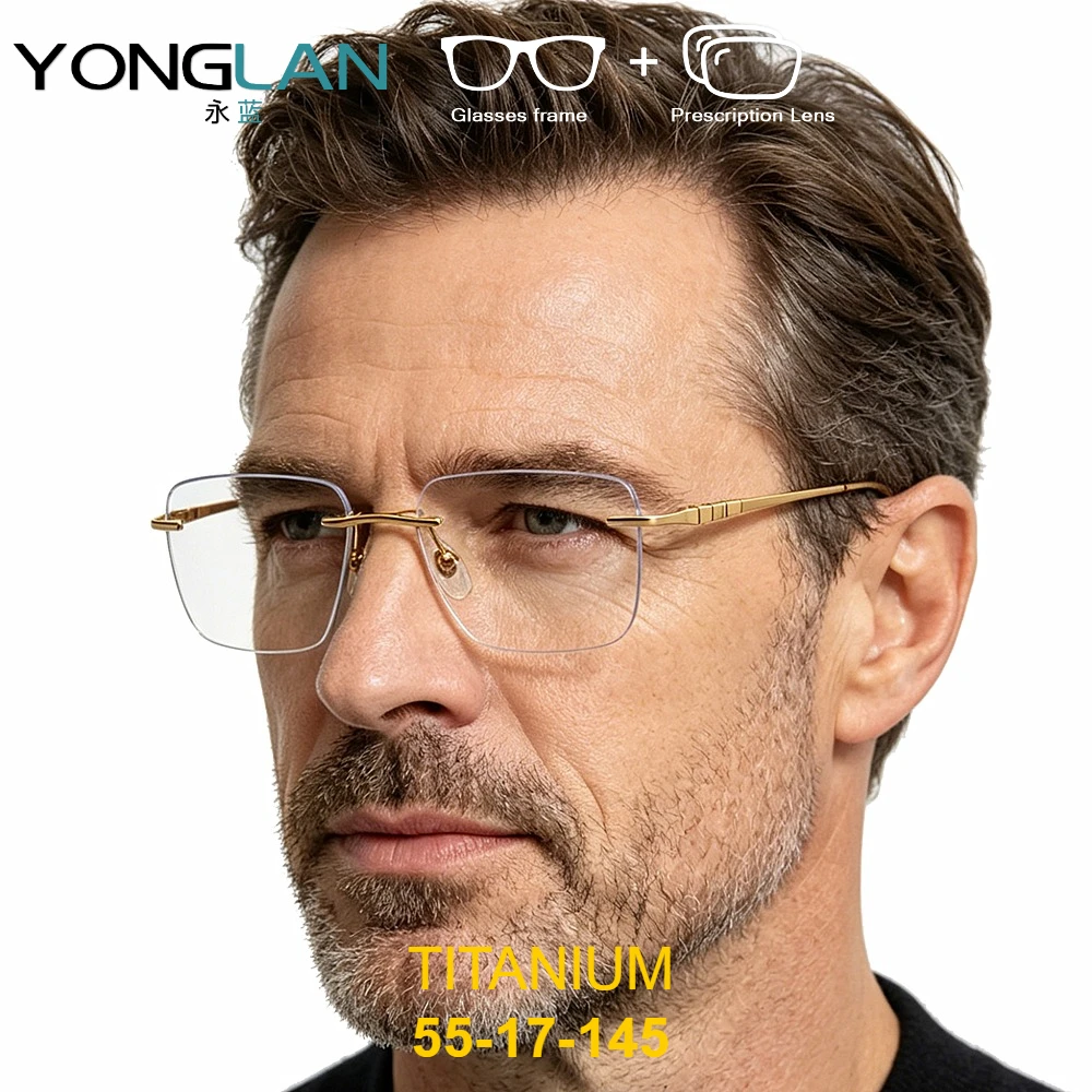 2026 New High quality Titanium Rimless Eyeglasses Prescription Glasses Myopia Hyperopia Reading Eyewear Customized Progressive
2026 New High quality Titanium Rimless Eyeglasses Prescription Glasses Myopia Hyperopia Reading Eyewear Customized Progressive