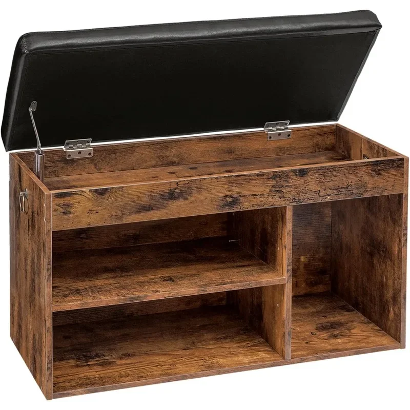 Shoe Storage Bench with Padded Cushion, Entryway Bench with Flip-Open Storage Box and Adjustable Shelf, Shoe Rack
Shoe Storage Bench with Padded Cushion, Entryway Bench with Flip-Open Storage Box and Adjustable Shelf, Shoe Rack