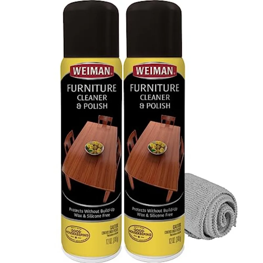 Weiman Wood Furniture Cleaner and Polish - Cleans, Shines and Protects Finished Wood Surfaces - 2 PACK with MicroFiber Cleaning
Weiman Wood Furniture Cleaner and Polish - Cleans, Shines and Protects Finished Wood Surfaces - 2 PACK with MicroFiber Cleaning