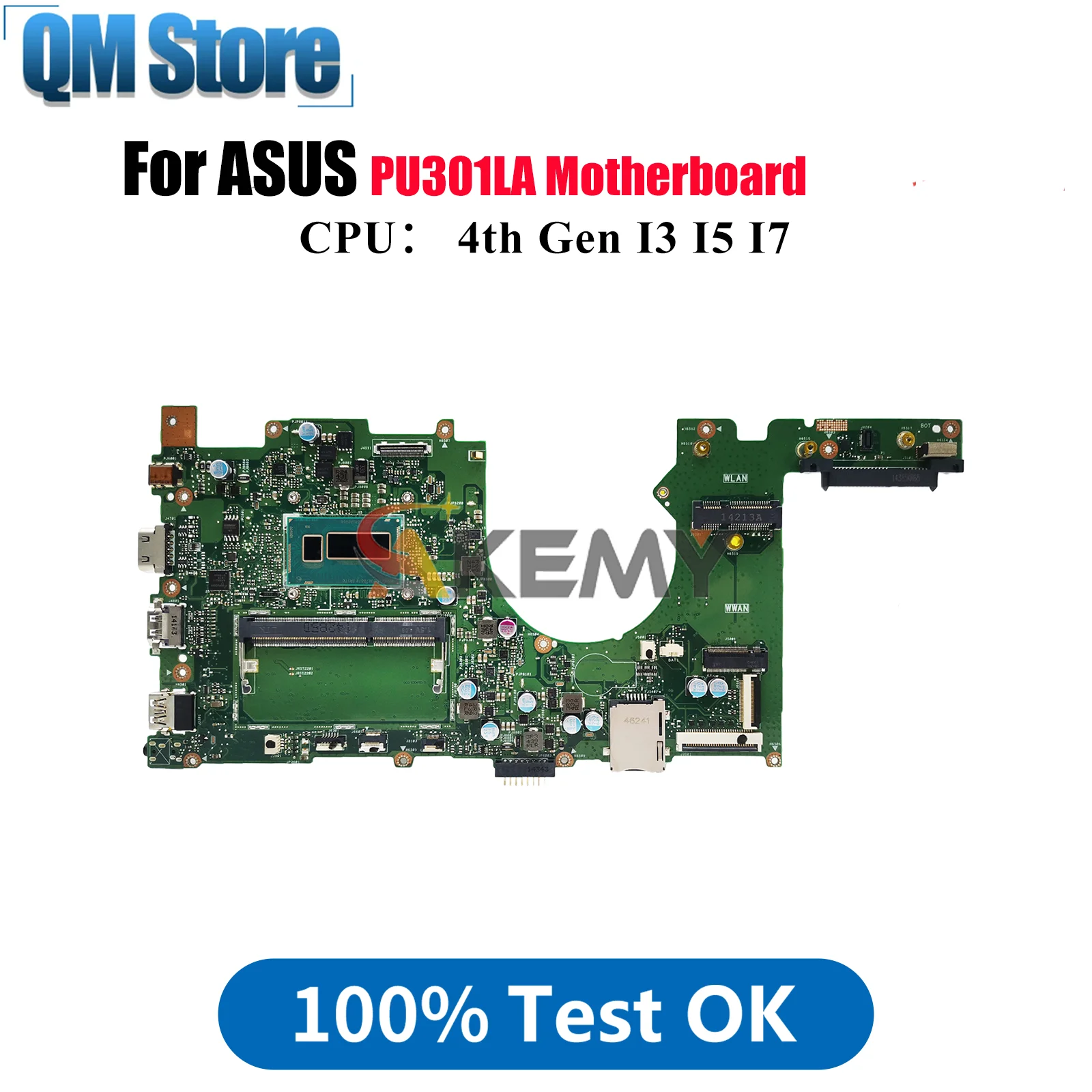 PU301LA Материнская плата для ноутбука ASUS VivoBook PU301L PU301LA Материнская плата для ноутбука с процессором I3 I5 I7 100% тестирование ОК быстрая доставка stk
PU301LA Материнская плата для ноутбука ASUS VivoBook PU301L PU301LA Материнская плата для ноутбука с процессором I3 I5 I7 100% тестирование ОК быстрая доставка stk