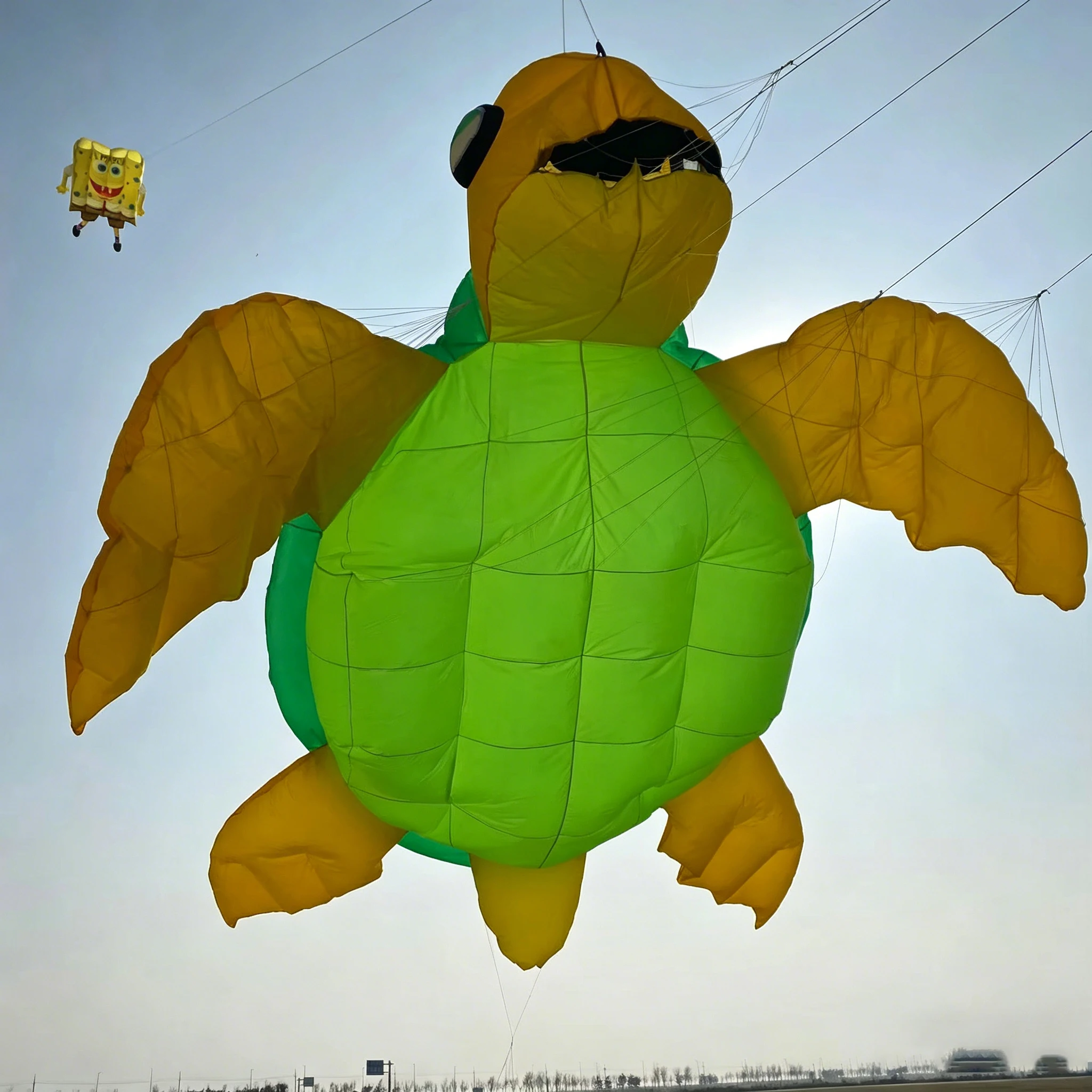 2m Soft Inflatable Sea Turtle Kite Pendant, 40D Ripstop Nylon, High-Quality Ripstop Nylon Animal Display Kite Pendant.
2m Soft Inflatable Sea Turtle Kite Pendant, 40D Ripstop Nylon, High-Quality Ripstop Nylon Animal Display Kite Pendant.