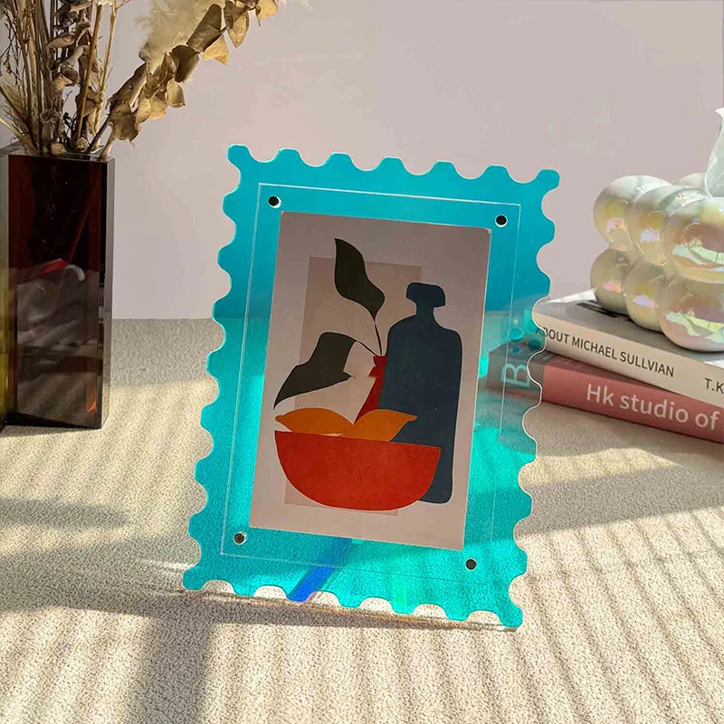 7inch Acrylic Picture Frame Colorful Postcard Display Stand with Wave Pattern Fashion Nordic Style Photo Frame Desktop Decor
7inch Acrylic Picture Frame Colorful Postcard Display Stand with Wave Pattern Fashion Nordic Style Photo Frame Desktop Decor