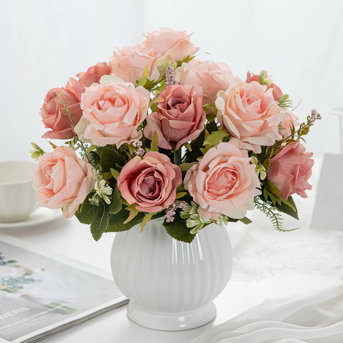 Искусственные шелковые розы для свадебных букетов, декора для фестивалей, ваз, дома, офиса, вечеринок, подоконников, флористики, поделок, подарков своими руками
Искусственные шелковые розы для свадебных букетов, декора для фестивалей, ваз, дома, офиса, вечеринок, подоконников, флористики, поделок, подарков своими руками