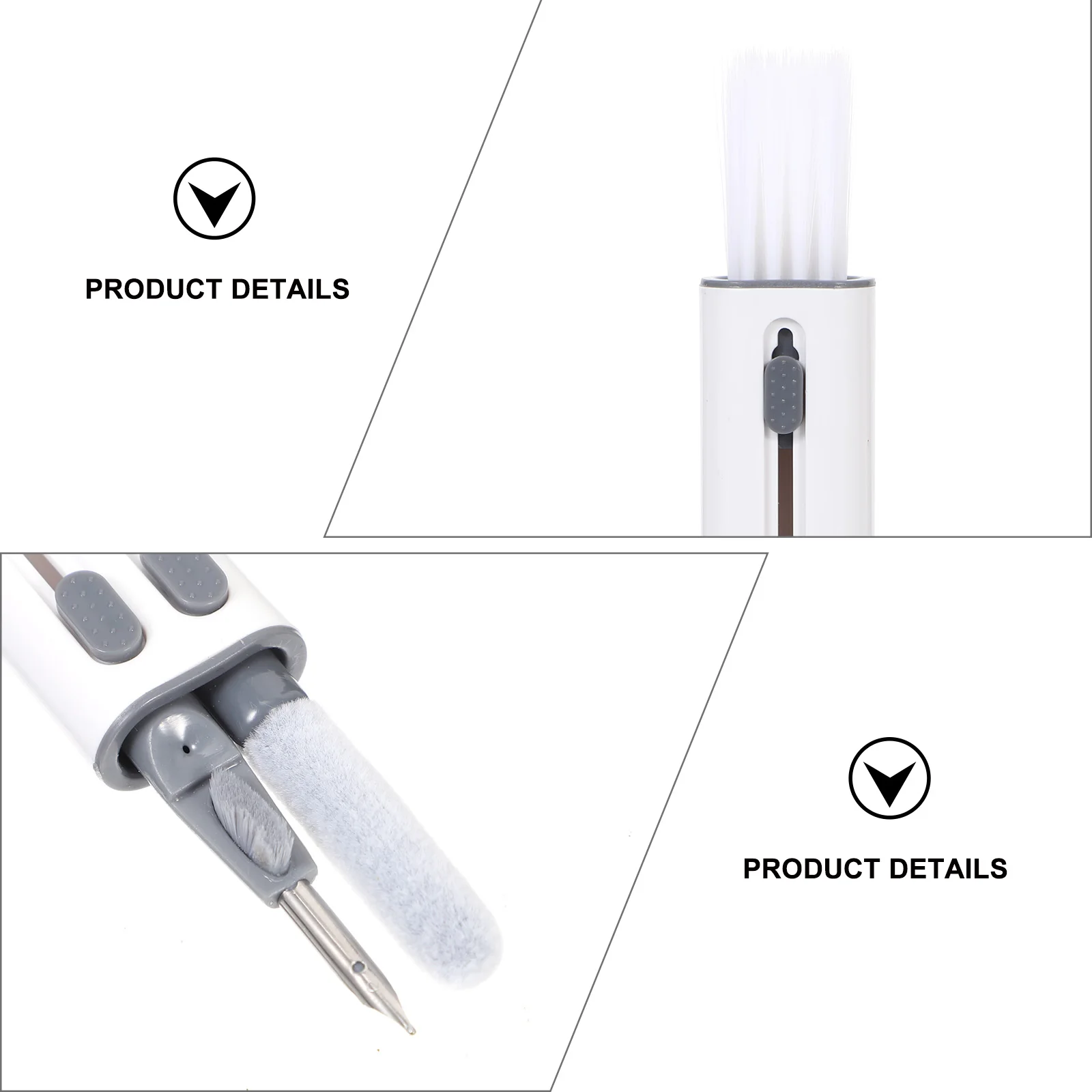 Plastic Cleaning Pen Triple Heads Electronics Hidden Design Durable Brush Keyboard Crevices Earphone Charging Case Dust Flexible
Plastic Cleaning Pen Triple Heads Electronics Hidden Design Durable Brush Keyboard Crevices Earphone Charging Case Dust Flexible