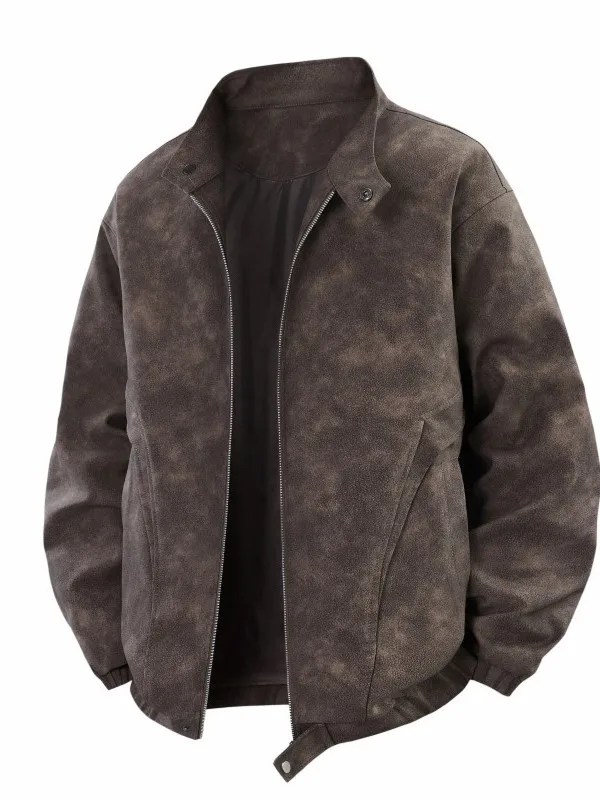 Мужская кожаная куртка с воротником-стойкой, свободного кроя, в американском стиле, весна-осень, новая модная ретро-модель, молодежная, из полиэфирного волокна
Мужская кожаная куртка с воротником-стойкой, свободного кроя, в американском стиле, весна-осень, новая модная ретро-модель, молодежная, из полиэфирного волокна