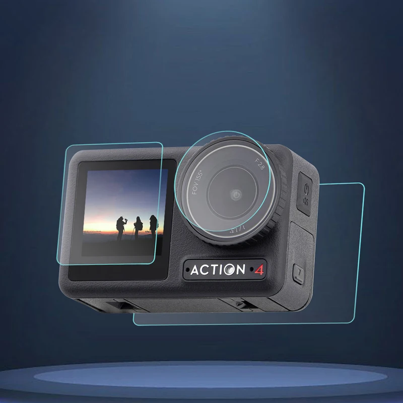 1 Set 2 Sets For DJI ACTION 4 Tempered Film Sports Camera Lens Screen Film Protective Accessories
1 Set 2 Sets For DJI ACTION 4 Tempered Film Sports Camera Lens Screen Film Protective Accessories