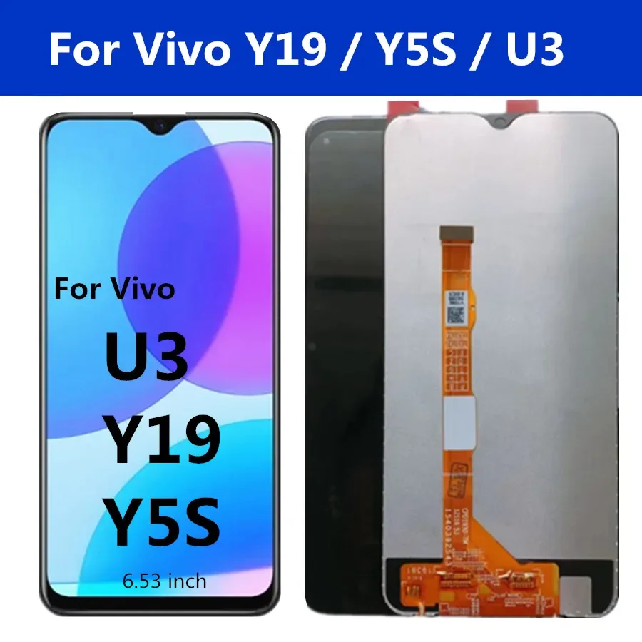 6.53" For vivo y19 LCD Display Touch Screen Digitizer Assembly Replacement For Vivo Y19 2019 / Y5s 2019 / U3 LCD
6.53" For vivo y19 LCD Display Touch Screen Digitizer Assembly Replacement For Vivo Y19 2019 / Y5s 2019 / U3 LCD