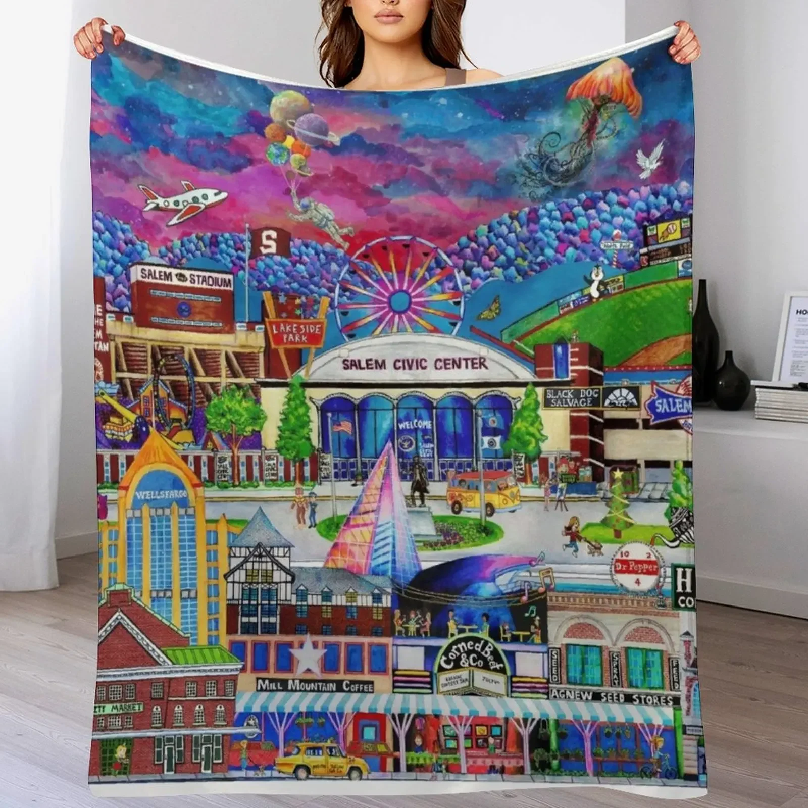 Brook Art Roanoke Virginia Digital Collage 2020 Throw Blanket Decorative Soft Throw Blanket for Couch Sofa
Brook Art Roanoke Virginia Digital Collage 2020 Throw Blanket Decorative Soft Throw Blanket for Couch Sofa