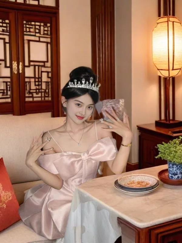 Elegant Pink Birthday Ball Gown Princess Style Adult Ceremony High Waist A-Line Skirt Soft Fabric No-Sleeve Summer Dress
Elegant Pink Birthday Ball Gown Princess Style Adult Ceremony High Waist A-Line Skirt Soft Fabric No-Sleeve Summer Dress