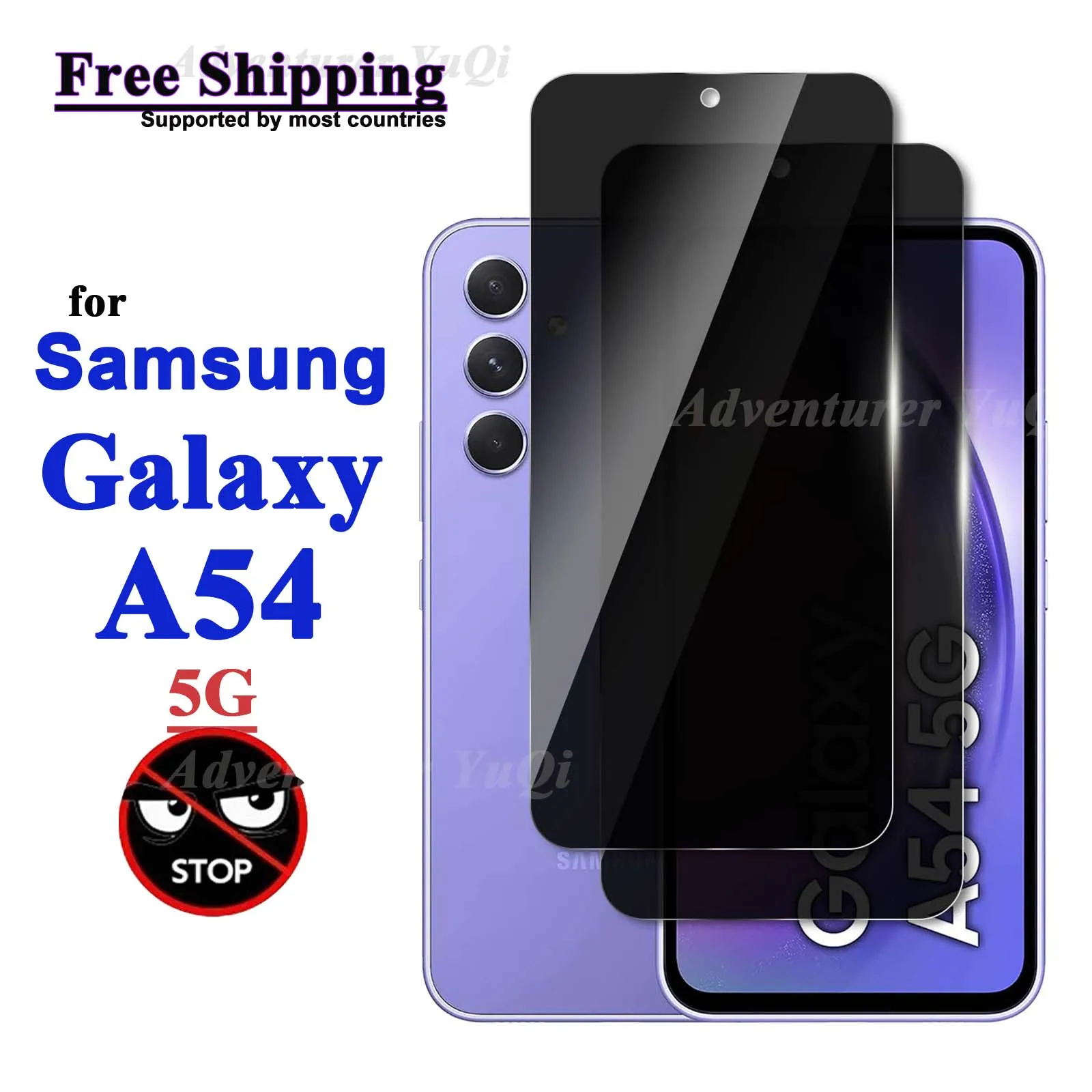 Anti Spy HD Screen Protector For Galaxy A54 Samsung, Tempered Glass Privacy Anti Peep Scratch 9H Case Friendly High Aluminum
Anti Spy HD Screen Protector For Galaxy A54 Samsung, Tempered Glass Privacy Anti Peep Scratch 9H Case Friendly High Aluminum