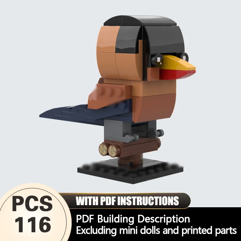 Creators Animal Series Model MOC Building Bricks Yellow Billed Malkoha Modular Technology Gifts Holiday Assemble Children Toys
Creators Animal Series Model MOC Building Bricks Yellow Billed Malkoha Modular Technology Gifts Holiday Assemble Children Toys