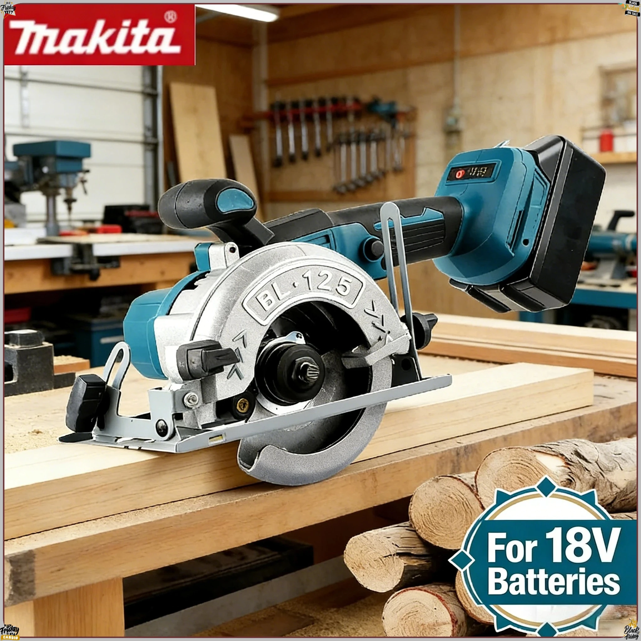 Makita Brushless Electric Circular Saw Cordless 5Inch Handheld Multifunctional Wood Metal Cutter Power Tool Kit Fit
Makita Brushless Electric Circular Saw Cordless 5Inch Handheld Multifunctional Wood Metal Cutter Power Tool Kit Fit