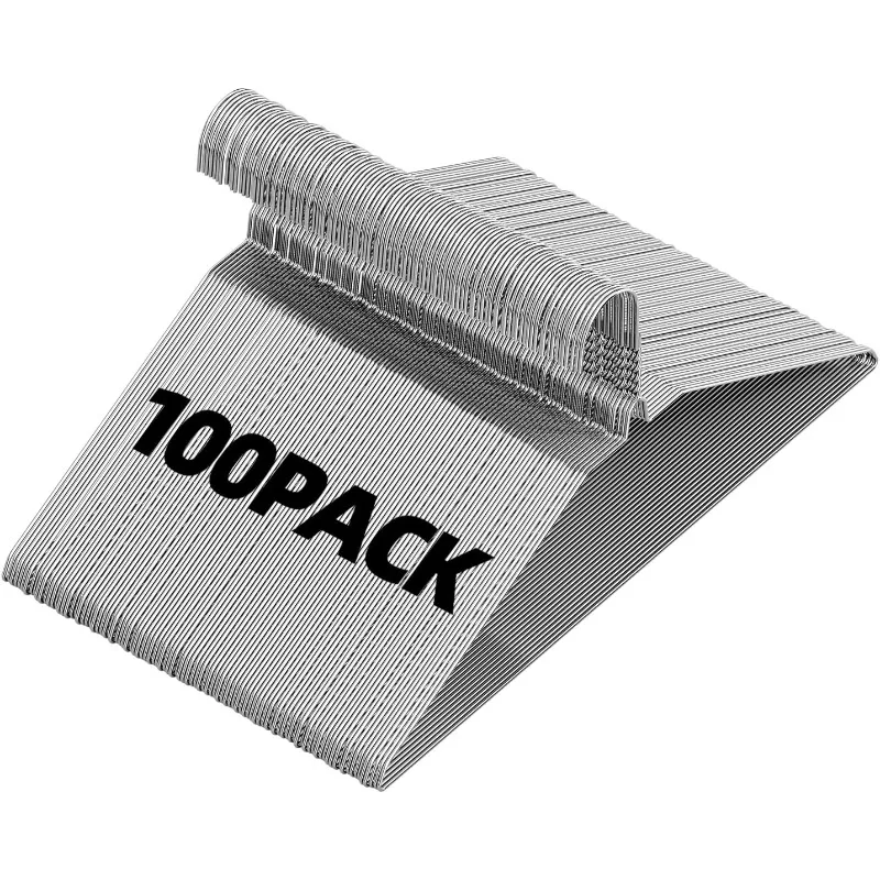 Metal Wire Hangers 100 Pack, 16inch Clothes Hangers in Bulk for Standard Size Shirts, Ultra Thin Space Saving Non Slip Silver
Metal Wire Hangers 100 Pack, 16inch Clothes Hangers in Bulk for Standard Size Shirts, Ultra Thin Space Saving Non Slip Silver