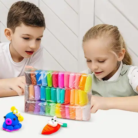 Arcilla de Secado al Aire para Niños, Kit de Manualidades, Múltiples Colores, Arcilla de Secado al Aire para Niños, Herramientas de Escultura Incluidas, Actividades de Aprendizaje para el Hogar y la Escuela