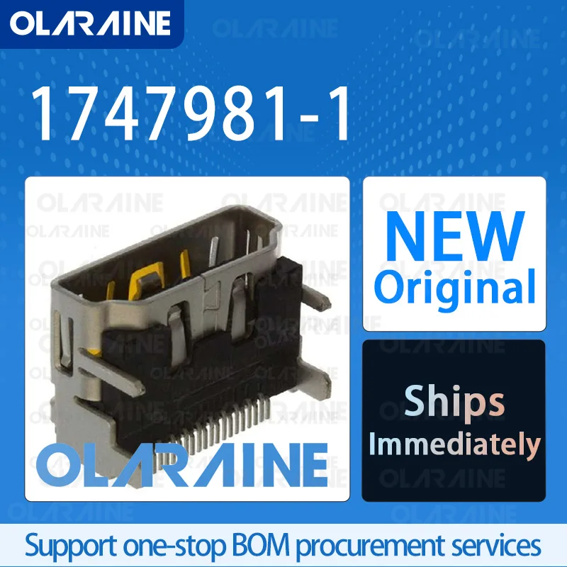 10/50/100Pcs 1747981-1 100% brand new and original IC chip HDMI, Displayport and DVI connectors 19 Position
10/50/100Pcs 1747981-1 100% brand new and original IC chip HDMI, Displayport and DVI connectors 19 Position