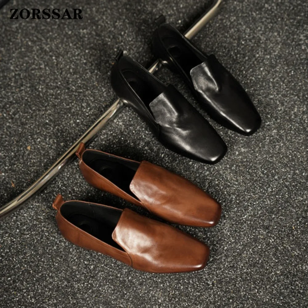 Luxury Cow Leather Footwear Flats with Shoes for Women Female Soft Fashion Shallow Ladies Ballet Flats Slip on Shoes
Luxury Cow Leather Footwear Flats with Shoes for Women Female Soft Fashion Shallow Ladies Ballet Flats Slip on Shoes
