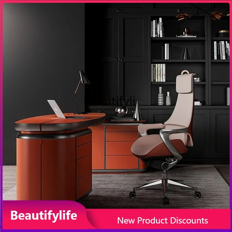 2344 Leather Boss Chair Ergonomic Computer Chair Sedentary Waist Office Chair Household
2344 Leather Boss Chair Ergonomic Computer Chair Sedentary Waist Office Chair Household