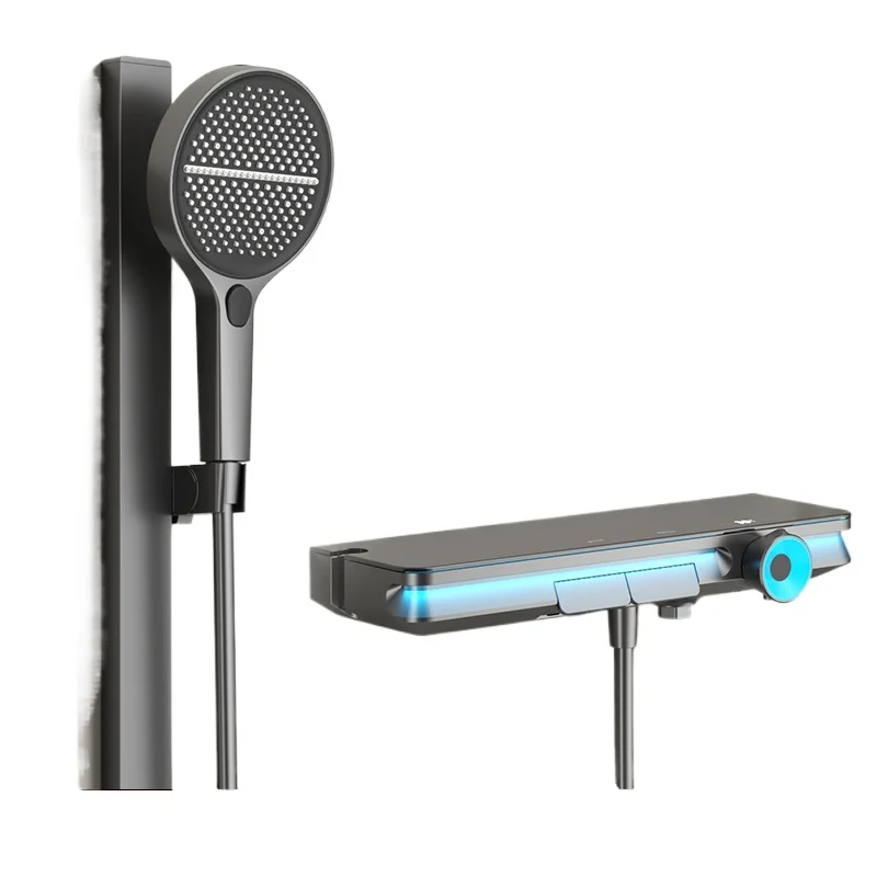 Azure thermostatic shower shower is suitable for all water heater spool precise temperature control refined copper waterway
Azure thermostatic shower shower is suitable for all water heater spool precise temperature control refined copper waterway