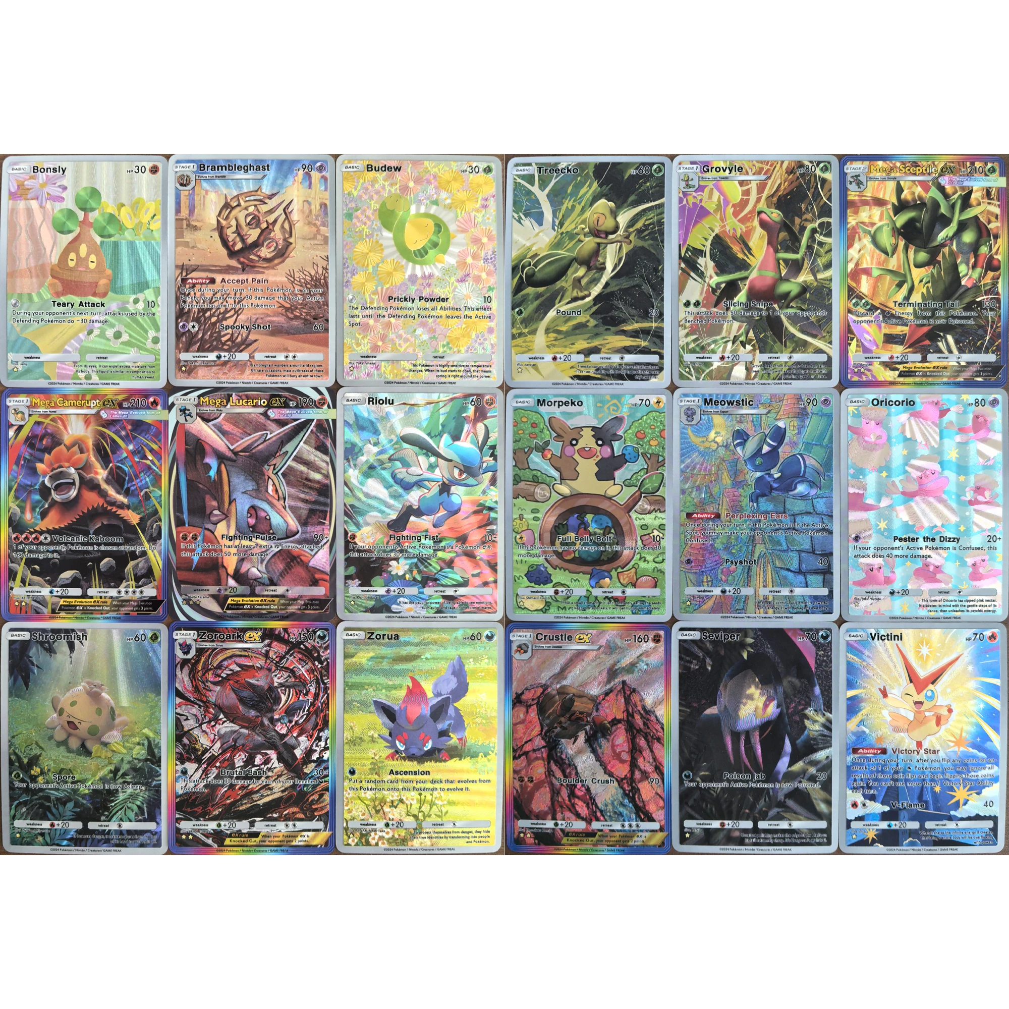 9Pcs/set Diy Ptcg Victini Oricorio Treecko Morpeko Pocket Series English Texture Flash Card Classic Game Anime Collection Card
9Pcs/set Diy Ptcg Victini Oricorio Treecko Morpeko Pocket Series English Texture Flash Card Classic Game Anime Collection Card
