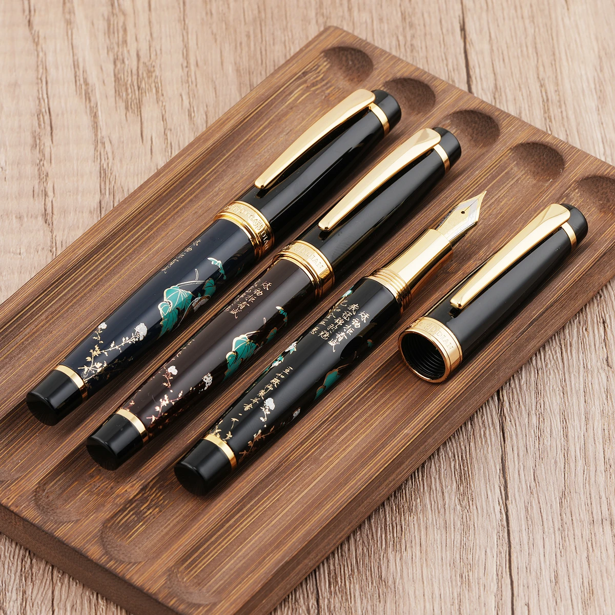Металлическая перьевая ручка Hongdian, ручной рисунок, сорока/цветок, иридий, EF/F/изогнутое перо, чернильная ручка в китайском стиле, деловое офисное письмо
Металлическая перьевая ручка Hongdian, ручной рисунок, сорока/цветок, иридий, EF/F/изогнутое перо, чернильная ручка в китайском стиле, деловое офисное письмо