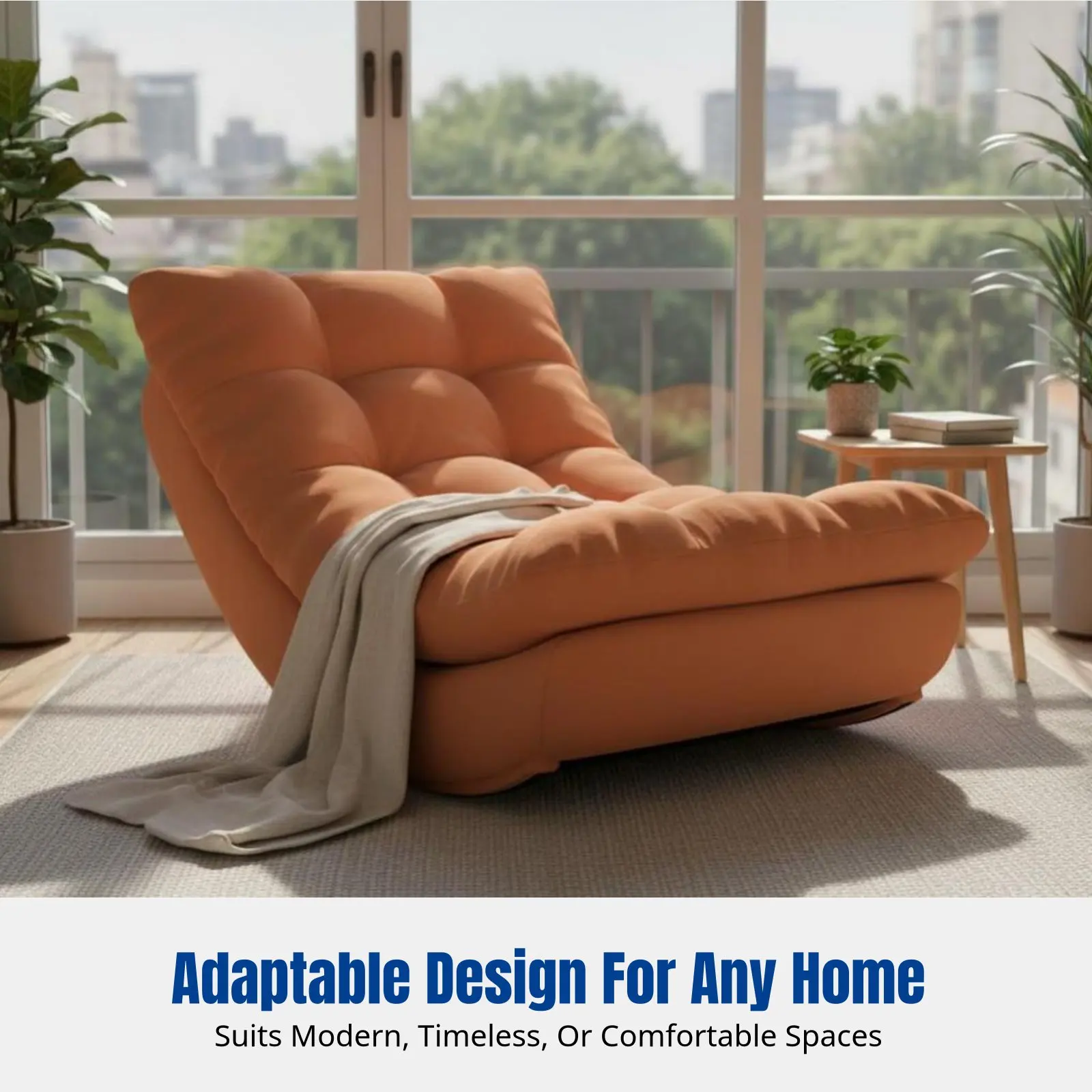 Lazy Moon Rocking Chair, Single Sofa Recliner, Soft Suede, Adult Lounge for Living Room, Balcony
Lazy Moon Rocking Chair, Single Sofa Recliner, Soft Suede, Adult Lounge for Living Room, Balcony