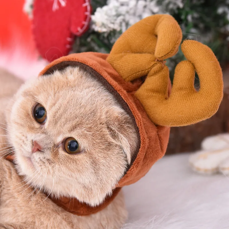 Dog Christmas day antler headgear pet hook and loop headgear Christmas dress hat cat pet supplies
Dog Christmas day antler headgear pet hook and loop headgear Christmas dress hat cat pet supplies