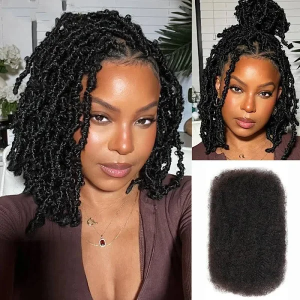 Lolely Dream, перуанские плотные афро-кудрявые объемные волосы, 100% человеческие волосы для дредов, твист-коса, наращивание волос, натуральный черный цвет
Lolely Dream, перуанские плотные афро-кудрявые объемные волосы, 100% человеческие волосы для дредов, твист-коса, наращивание волос, натуральный черный цвет