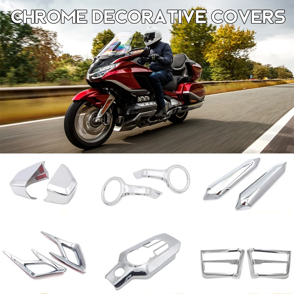 For HONDA Goldwing GL1800 Accessories Chrome Decorative Covers GOLD WING Chrome Kit Goldwing GL 1800 F6B Retrofit Part 2018-2020
For HONDA Goldwing GL1800 Accessories Chrome Decorative Covers GOLD WING Chrome Kit Goldwing GL 1800 F6B Retrofit Part 2018-2020