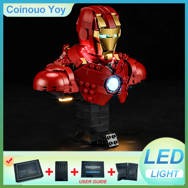 ЛЕГКА для LEGO 76327 MK4, бюст-блок, игрушка «сделай сам» (модель без блоков, только светодиодный светильник), набор светильников, подарок для ребенка
ЛЕГКА для LEGO 76327 MK4, бюст-блок, игрушка «сделай сам» (модель без блоков, только светодиодный светильник), набор светильников, подарок для ребенка