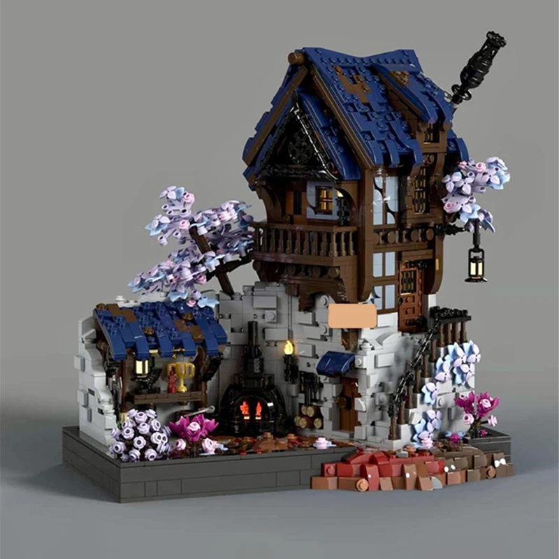 2626 шт. MOC Blacksmith-средневековый фэнтезийный замок, архитектура, строительный блок, модель игрушки, фестиваль, подарки для детей
2626 шт. MOC Blacksmith-средневековый фэнтезийный замок, архитектура, строительный блок, модель игрушки, фестиваль, подарки для детей