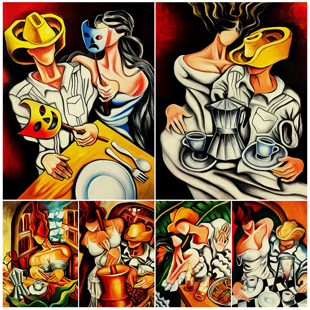 Romantic Coffee For Two,Abstract Wall Art Canvas Painting Party In Countryside,Art Poster And Print For Living Room Decoration
Romantic Coffee For Two,Abstract Wall Art Canvas Painting Party In Countryside,Art Poster And Print For Living Room Decoration