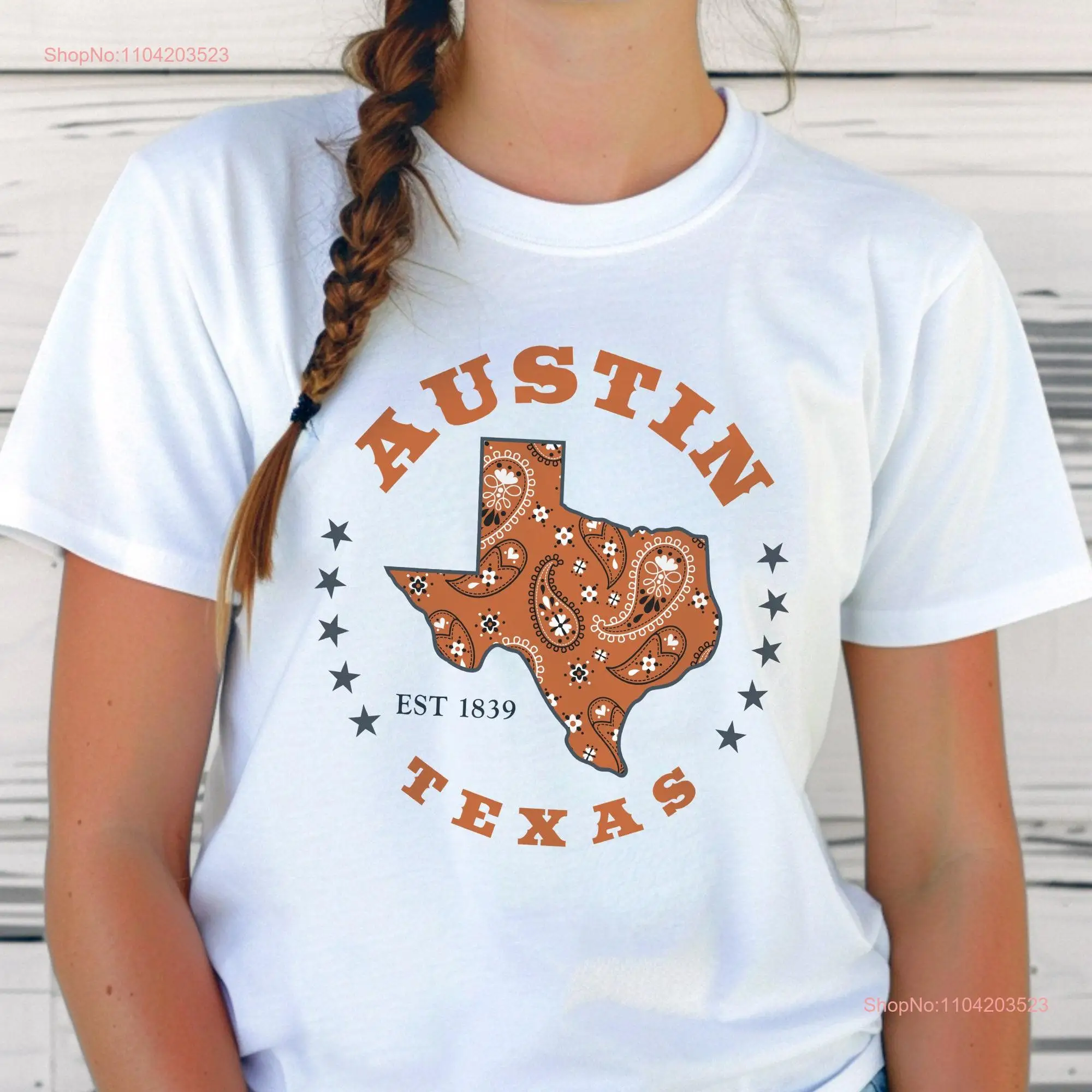 Сувенирная футболка Austin TX State Of Texas Orange Bandana с принтом Texan Cowgirl Cowboy Rodeo Одежда с длинными или короткими рукавами
Сувенирная футболка Austin TX State Of Texas Orange Bandana с принтом Texan Cowgirl Cowboy Rodeo Одежда с длинными или короткими рукавами