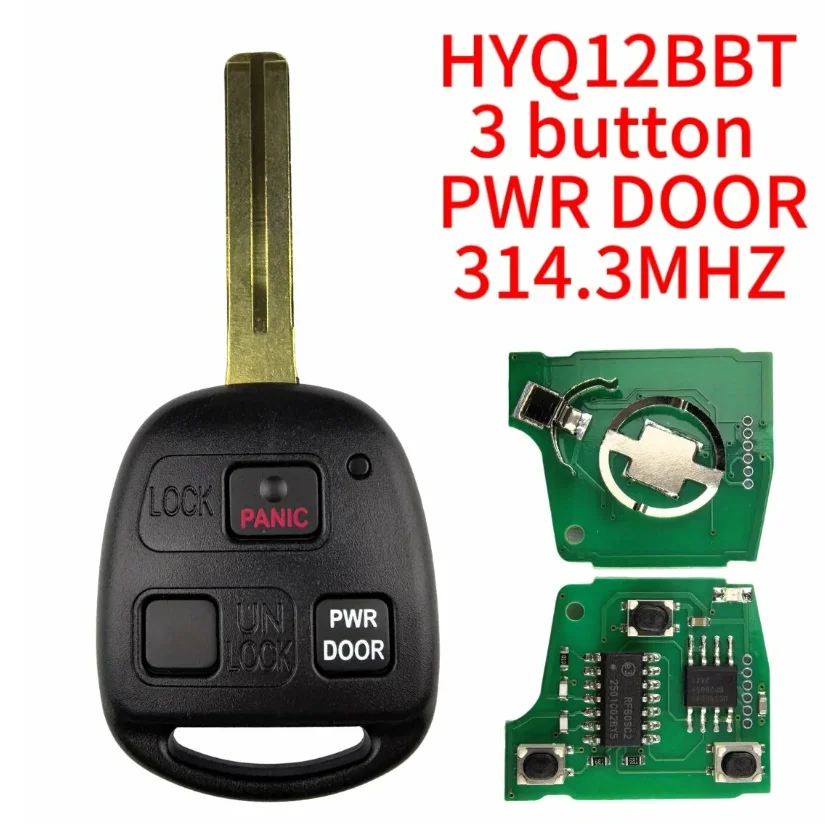 HYQ12BBT 314.2Mhz 4D68Chip 3 Button Remote Head Key PANIC PWRDOOR for2004 2005 2006 2007 2008 2009 Le-xus RX 330 RX350 RX400h
HYQ12BBT 314.2Mhz 4D68Chip 3 Button Remote Head Key PANIC PWRDOOR for2004 2005 2006 2007 2008 2009 Le-xus RX 330 RX350 RX400h