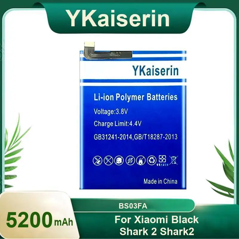 Safe And Reliable large capacity 5200mAh Mobile Phone Battery For Xiaomi Black Shark 2 BS03FA High-Capacity
Safe And Reliable large capacity 5200mAh Mobile Phone Battery For Xiaomi Black Shark 2 BS03FA High-Capacity