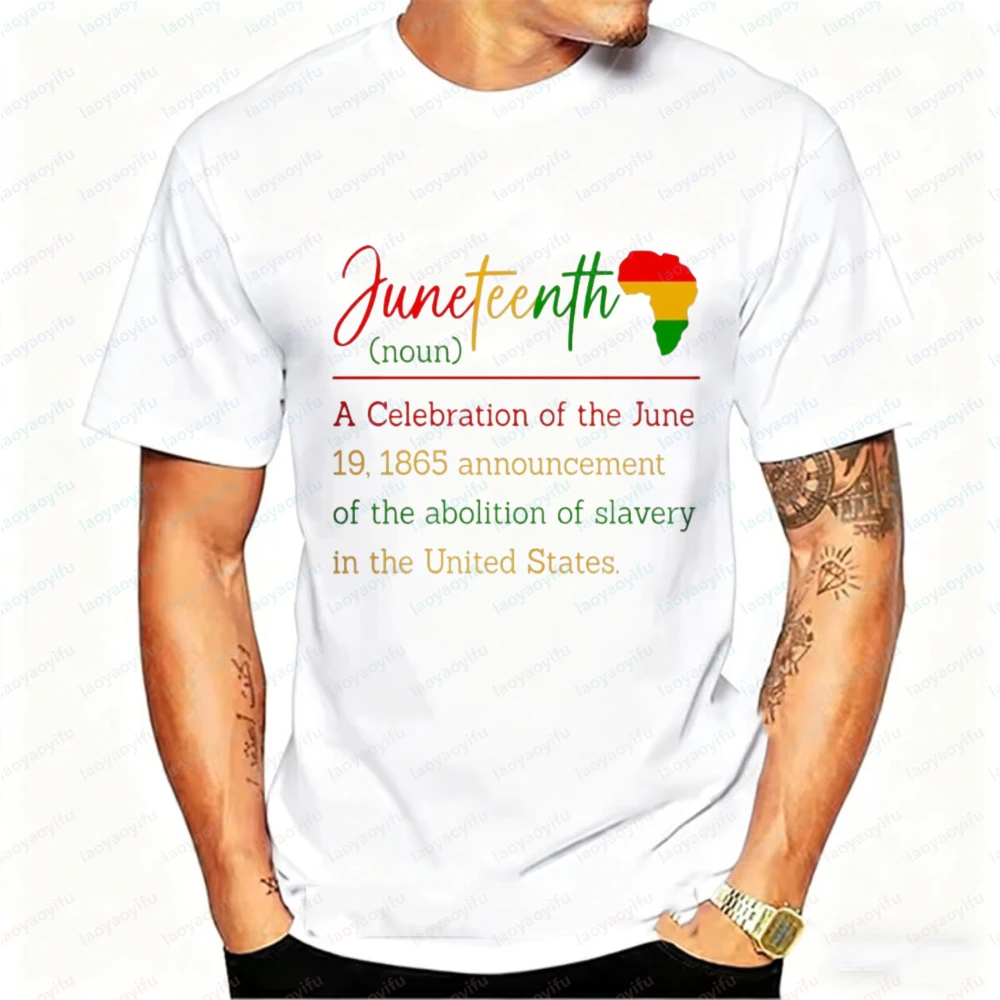 Juneteenth Definition Graphic T Shirt for Men Africa Map Print Casual Cotton Black History Freedom 1865 Emancipation Day Tee
Juneteenth Definition Graphic T Shirt for Men Africa Map Print Casual Cotton Black History Freedom 1865 Emancipation Day Tee