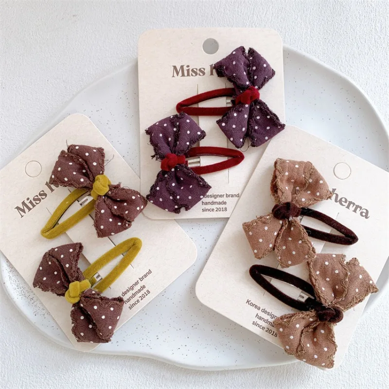 Cute Fabric Polka Dot Brown Bow Hair Clips for Sweet Girls Charming Side Bangs Baby Barrettes Adorable Toddler Hair Accessories
Cute Fabric Polka Dot Brown Bow Hair Clips for Sweet Girls Charming Side Bangs Baby Barrettes Adorable Toddler Hair Accessories