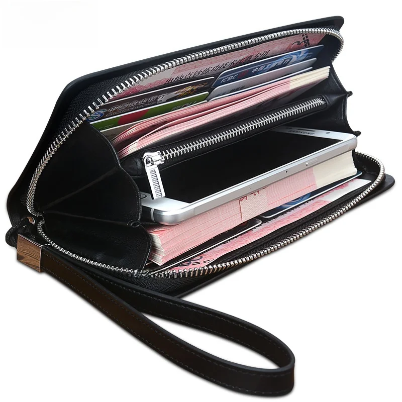 Genuine Leather Wallet for Men Long Zipper Cowhide Handbag Business Style Pure Color Summer Collection Leather Clutch
Genuine Leather Wallet for Men Long Zipper Cowhide Handbag Business Style Pure Color Summer Collection Leather Clutch