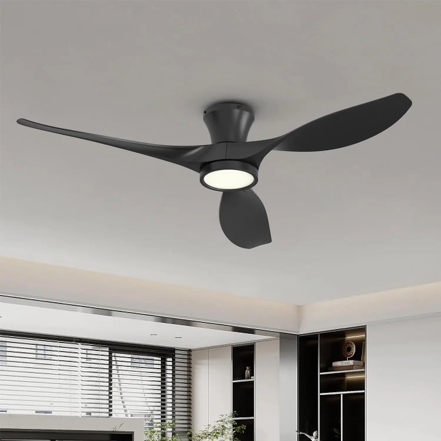 52 Inch Ceiling Fan with Led Light Remote Control Flush Mount Low Profile for Bedroom Farmhouse Patio Outdoor Living Room Kitche
52 Inch Ceiling Fan with Led Light Remote Control Flush Mount Low Profile for Bedroom Farmhouse Patio Outdoor Living Room Kitche