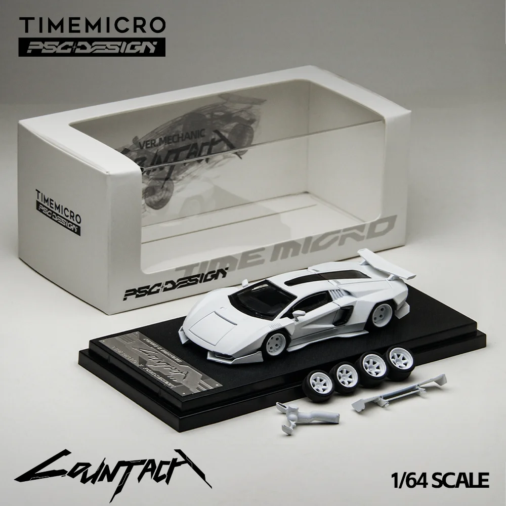 Pre-sale *TimeMicro × PSC DESIGN 1:64 New Countach Engineer Edition Alloy Car Model * Two sets of wheels - Shipped in July 
Pre-sale *TimeMicro × PSC DESIGN 1:64 New Countach Engineer Edition Alloy Car Model * Two sets of wheels - Shipped in July