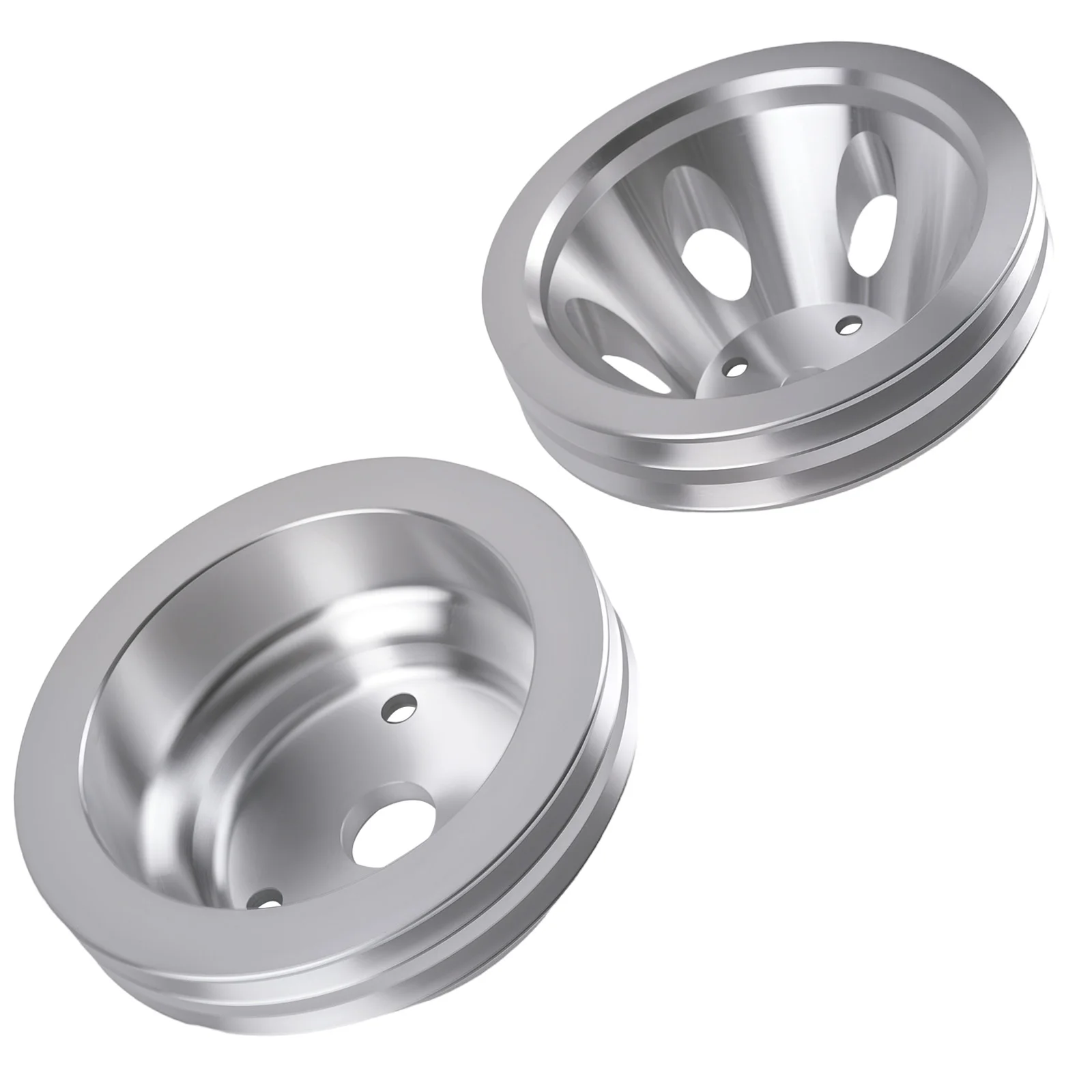 Double Groove V-Belt Crank Pulley Set for Chevy SBC 265-400 V8 Long Pump System
Double Groove V-Belt Crank Pulley Set for Chevy SBC 265-400 V8 Long Pump System