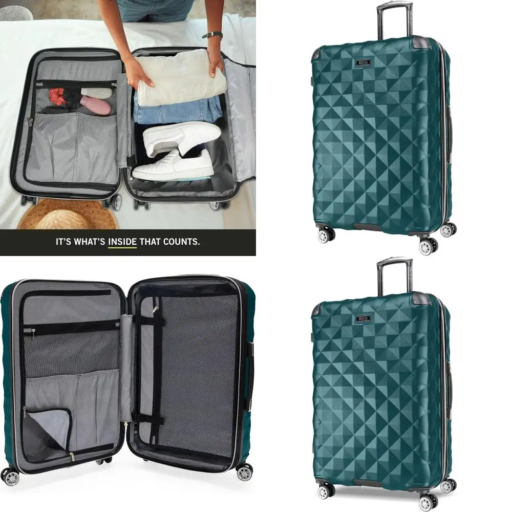 Lightweight Expandable 8-Wheel Spinner Luggage, Deep Teal, 28-Inch for Travel
Lightweight Expandable 8-Wheel Spinner Luggage, Deep Teal, 28-Inch for Travel
